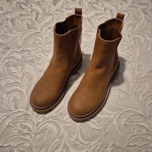 Marks & Spencer Tan Moto Boots